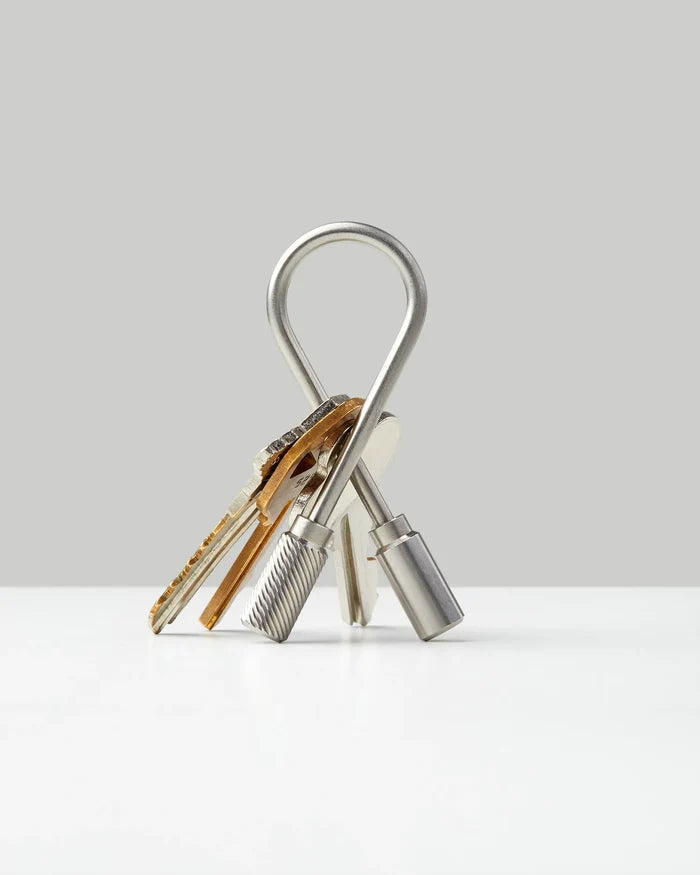 CLOSED HELIX KEYRING- STEEL