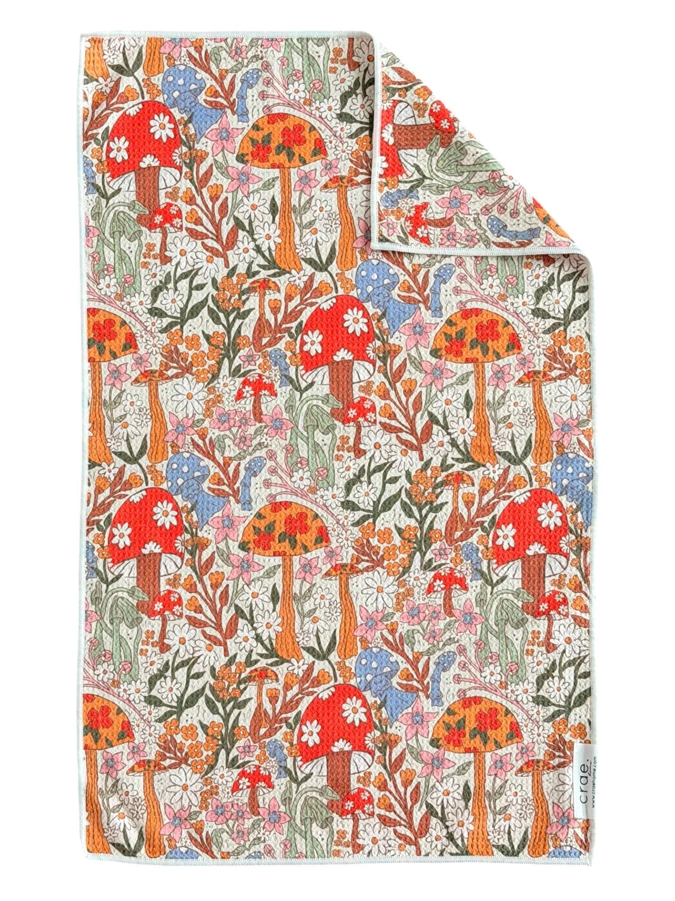 CRAE.HOME - Mushroom Meadows: Double-Sided Hand Towel