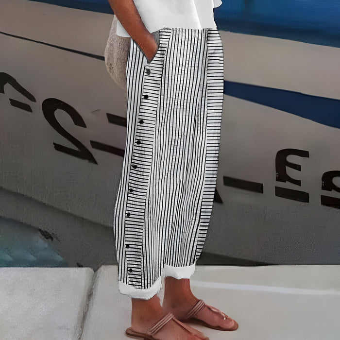 Dagny | Elegant Summer Striped Pants