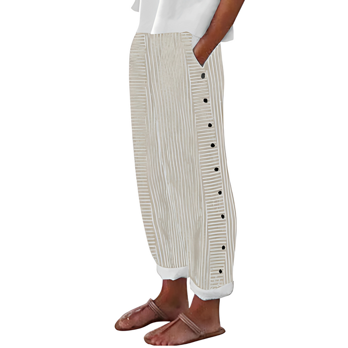 Dagny | Elegant Summer Striped Pants