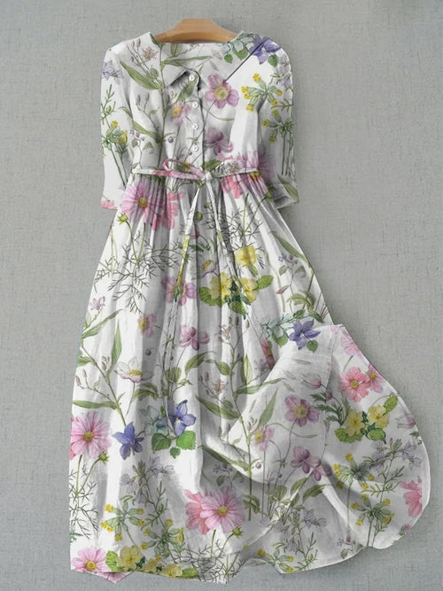 Dahlia - Floral A-Line Summer Dress