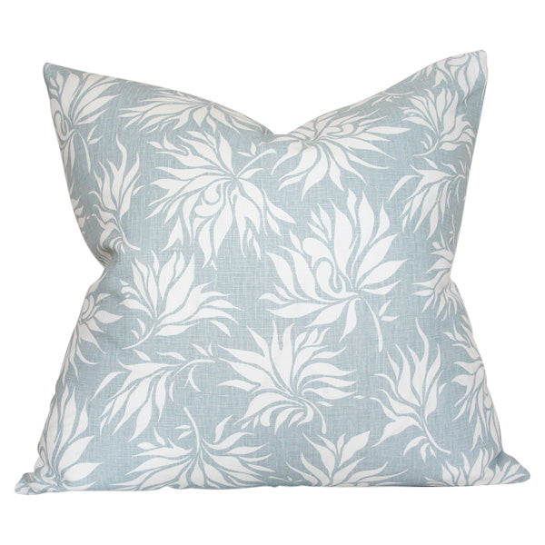 Dahlia Blue & White Custom Designer Pillow | Arianna Belle