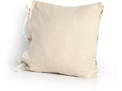 DASHEL PATTERNED OUTDOOR PILLOW  PATTERNED GOLD STRIPE