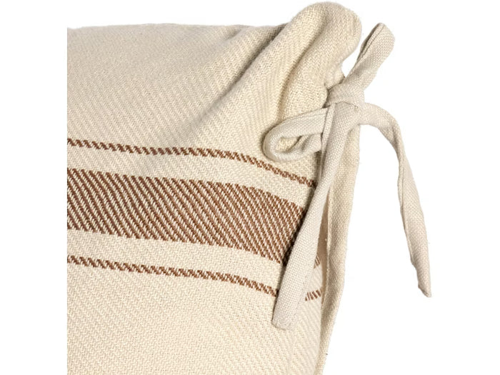 DASHEL PATTERNED OUTDOOR PILLOW  PATTERNED GOLD STRIPE