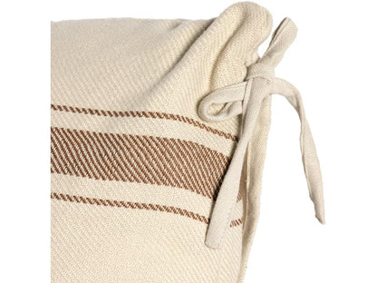 DASHEL PATTERNED OUTDOOR PILLOW  PATTERNED GOLD STRIPE