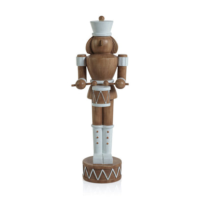 DECORATIVE NUTCRACKER WITH DRUM - BROWN