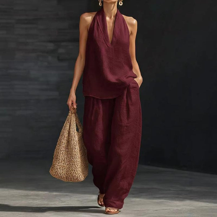 Diane | Two-Piece Set with Linen Texture