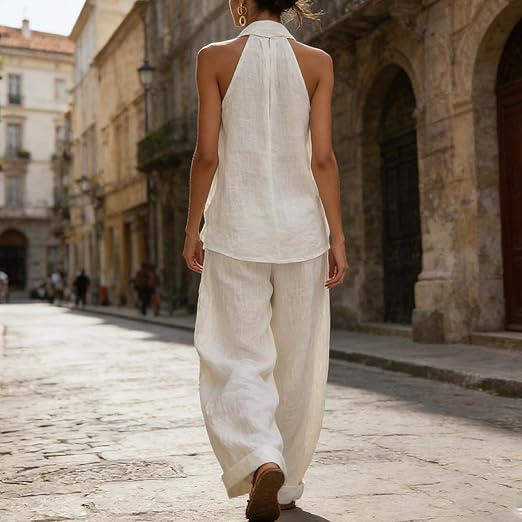 Diane | Two-Piece Set with Linen Texture