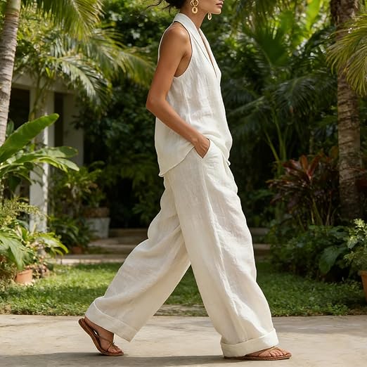 Diane | Two-Piece Set with Linen Texture