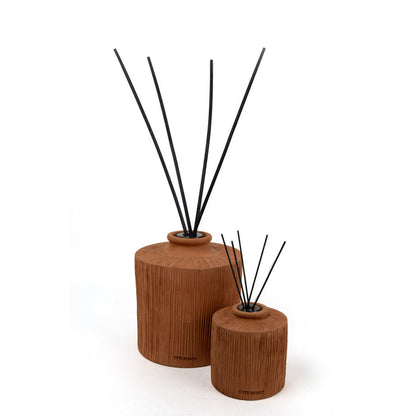 DIFFUSEUR CERAMIQUE STRIEE TERRACOTA 500ML/ MADARINE
