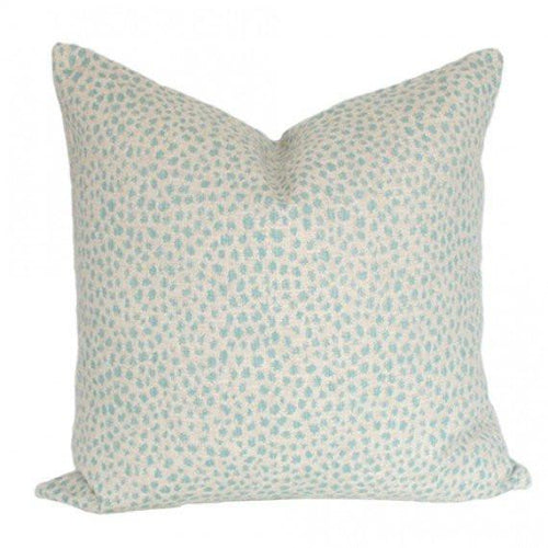 Dotted Aquamarine Custom Designer Pillow | Arianna Belle