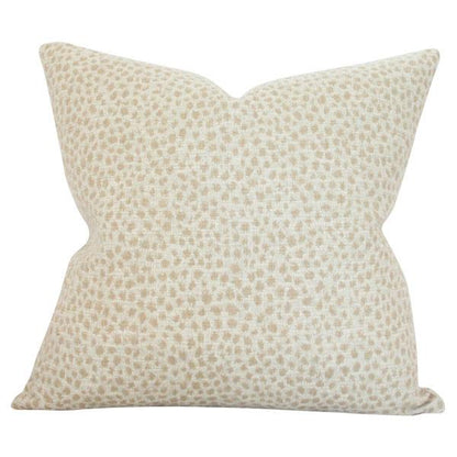 Dotted Beige Custom Designer Pillow | Arianna Belle