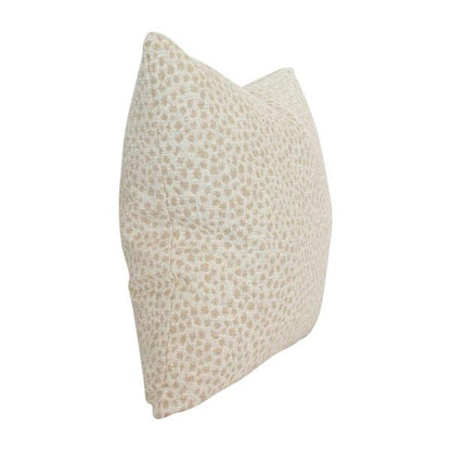 Dotted Beige Custom Designer Pillow side view | Arianna Belle