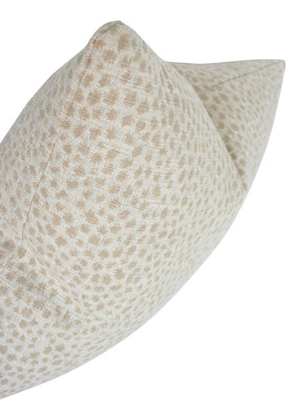 Dotted Beige Custom Designer Pillow detailed view | Arianna Belle