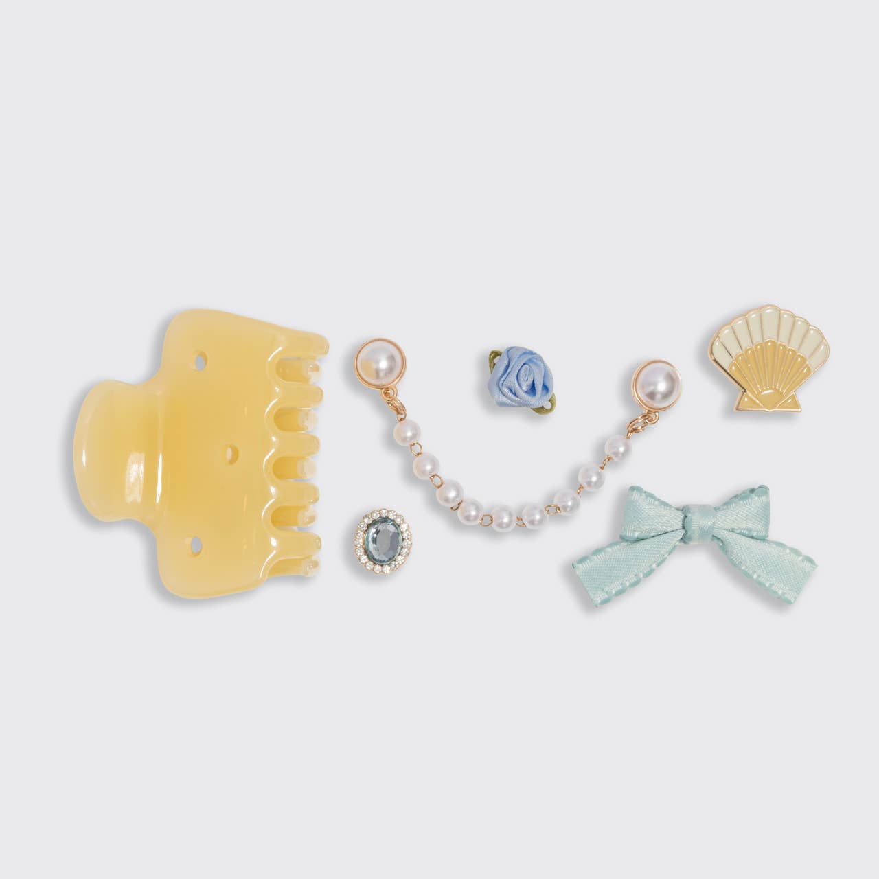 KITSCH - KitschPop™ Cloud Clip 7pc Set Coastal Cottage - Butter Yellow