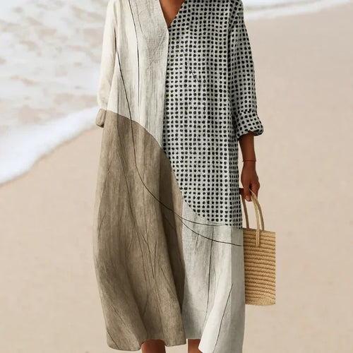 ELARA™ | ARTISTICALLY INSPIRED AUTUMN DRESS