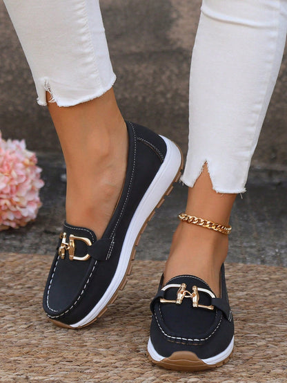 Ellie - Flat loafers with buckle