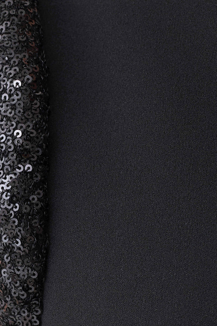 Elsie Crepe Maxi Dress With Beaded Straps - Black