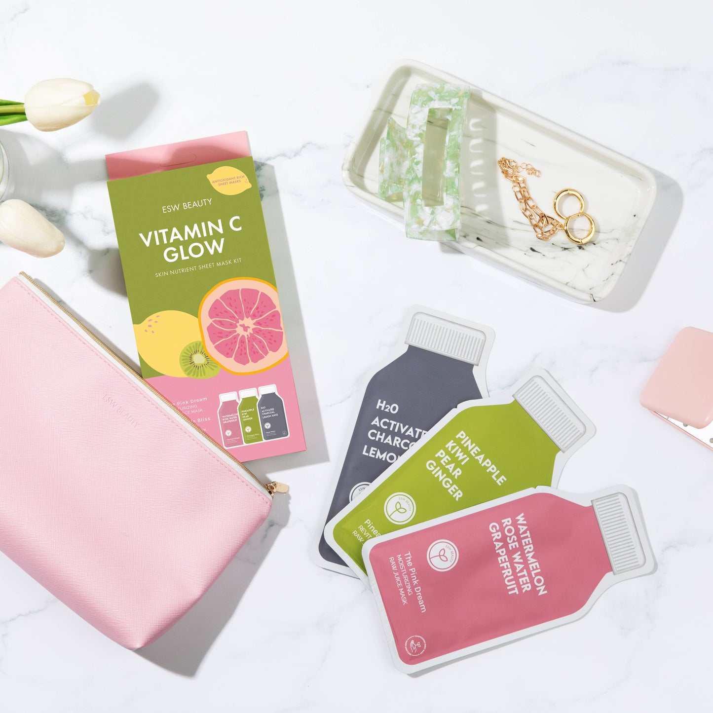 ESW BEAUTY - Vitamin C Glow Sheet Mask Set