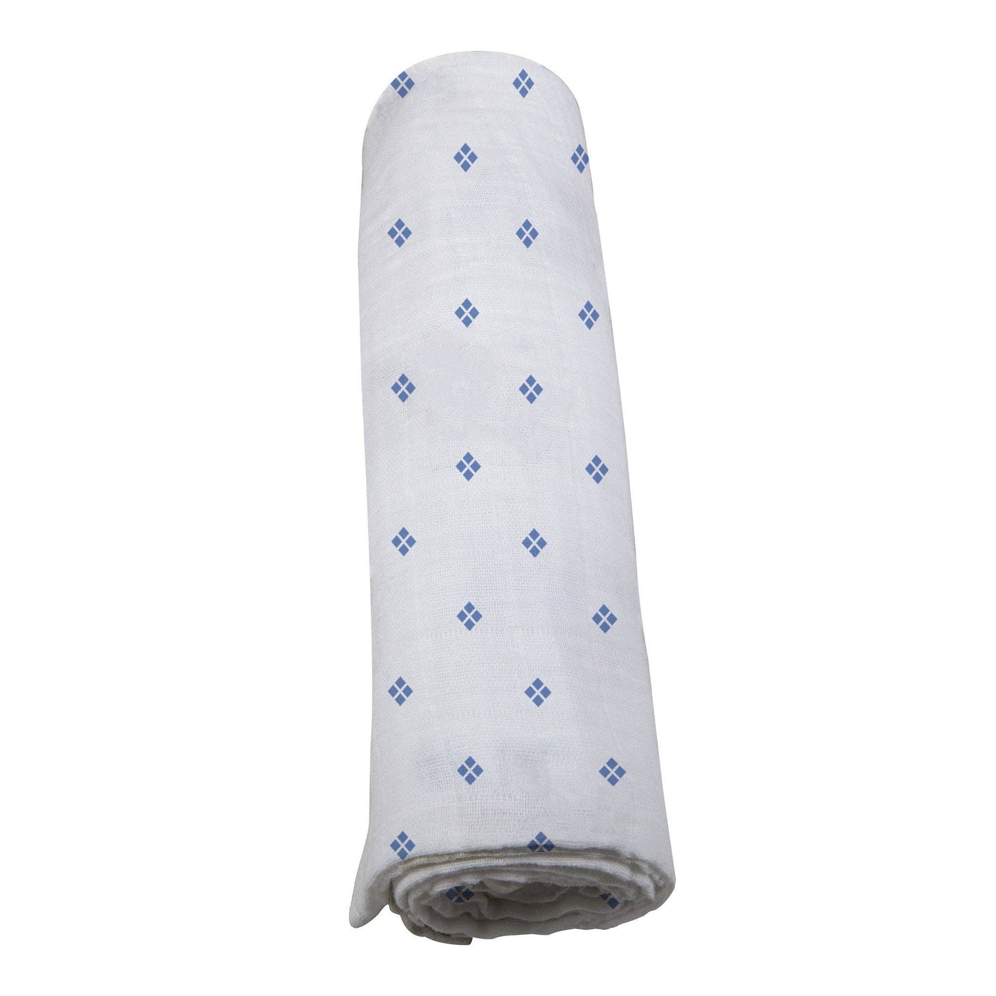 BABY - Periwinkle Diamond Polka Dot Swaddle