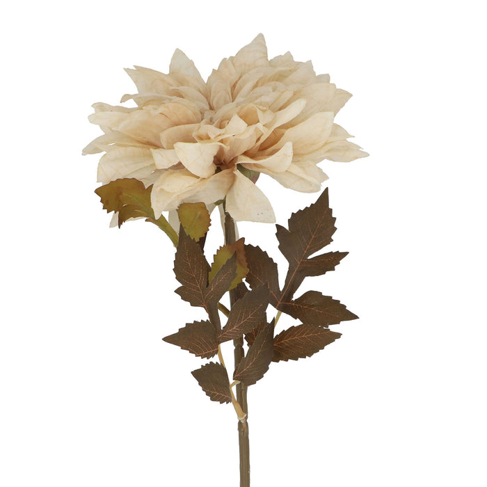 Faux Flowers Antique Cream Dahlia