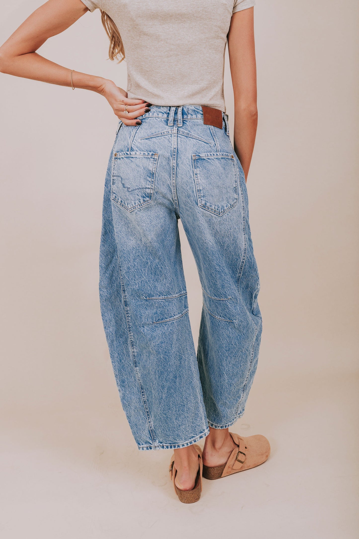 FREE PEOPLE - Good Luck Mid-Rise Barrel Jeans - 7 Colors!