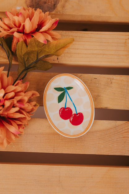 HAZEL MAZEL - Stoneware Dish with Fruit/Vegetable - 5 Styles
