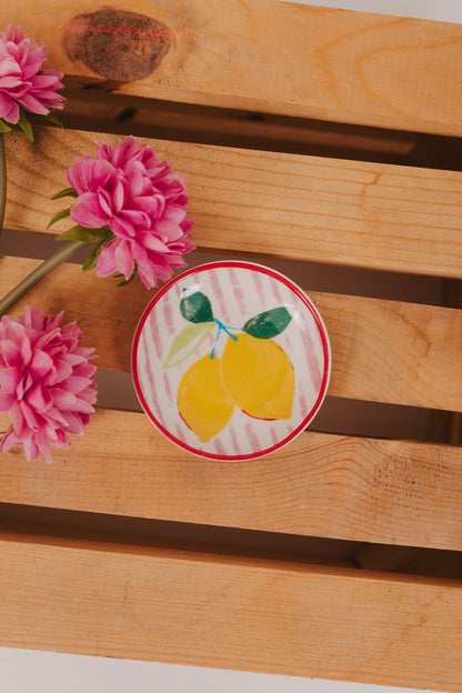 HAZEL MAZEL - Stoneware Dish with Fruit/Vegetable - 5 Styles