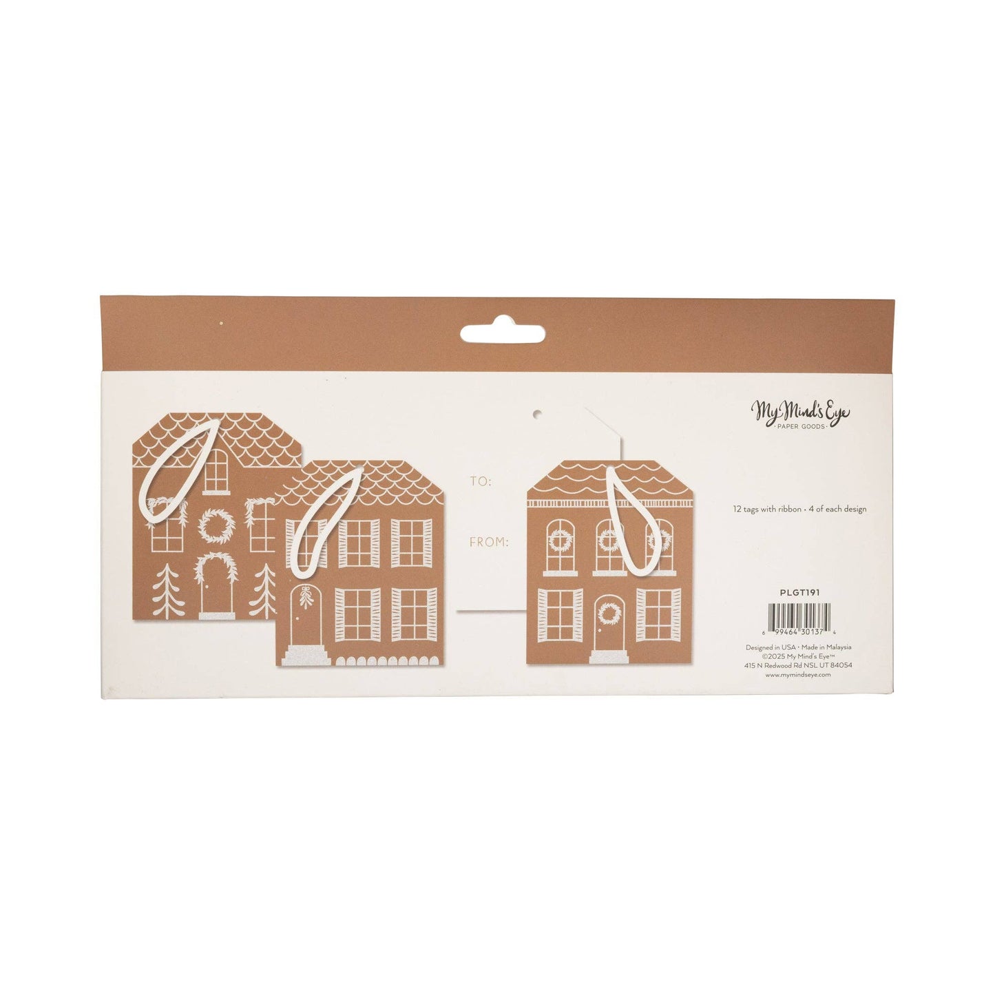 MY MIND'S EYE - Gingerbread Houses Tag Set