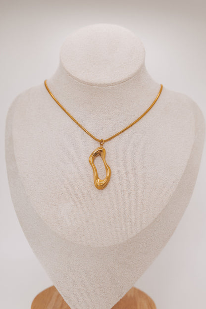 On The Run Necklace - 18K Gold Pated