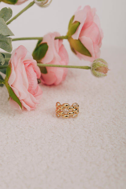 Nonchalant Ring - 18K Gold Plated