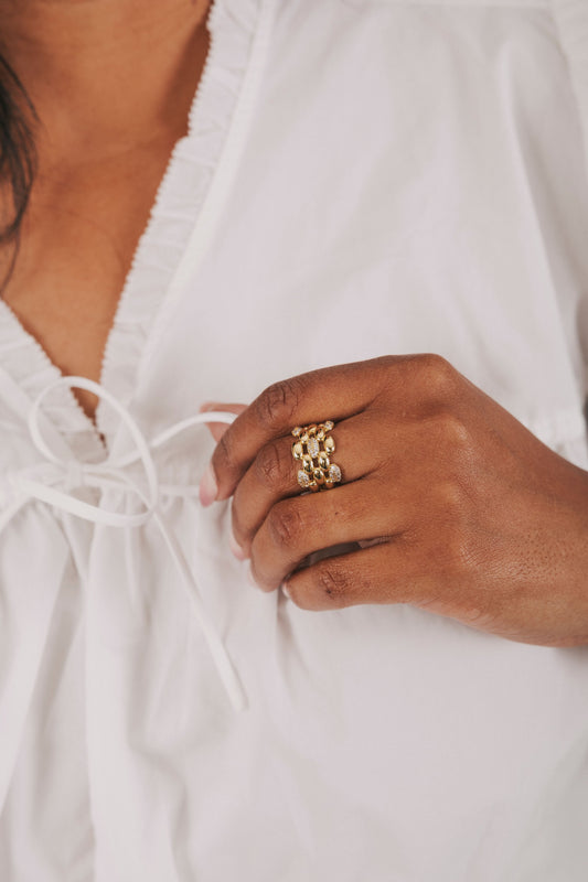 Nonchalant Ring - 18K Gold Plated