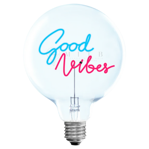 GOOD VIBES BLUE/RED BULB