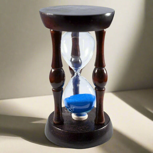 Hourglass Wooden Cage Sand Clock - Free Engraving