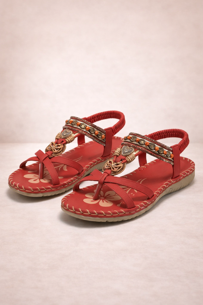 Ibizan-style sandals that combine comfort and elegance