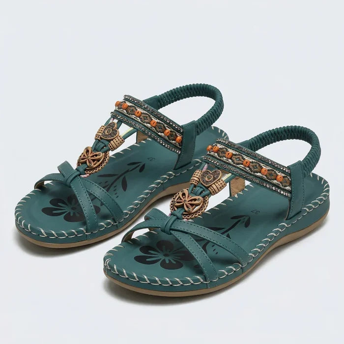 Ibizan-style sandals that combine comfort and elegance