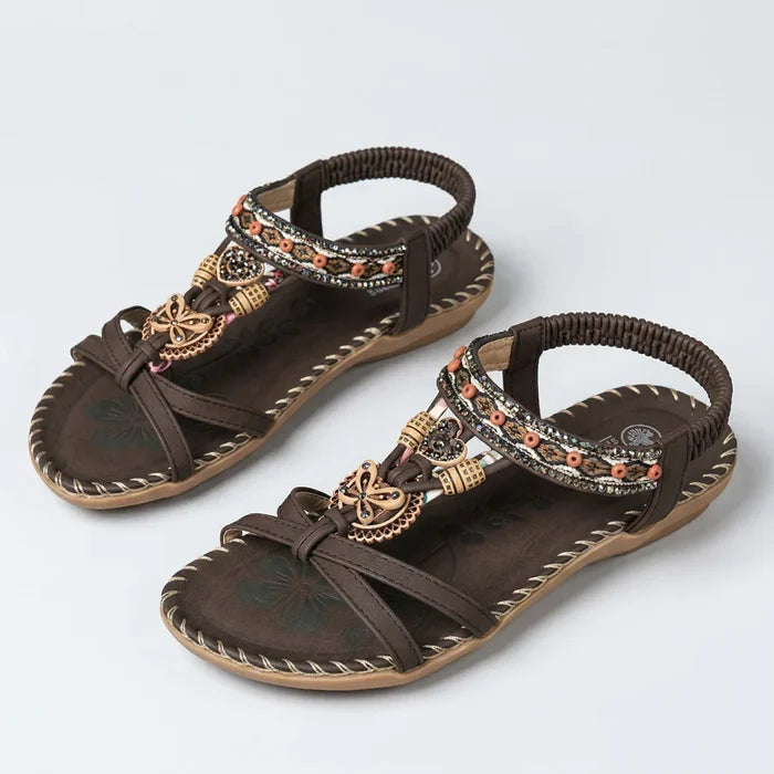 Ibizan-style sandals that combine comfort and elegance