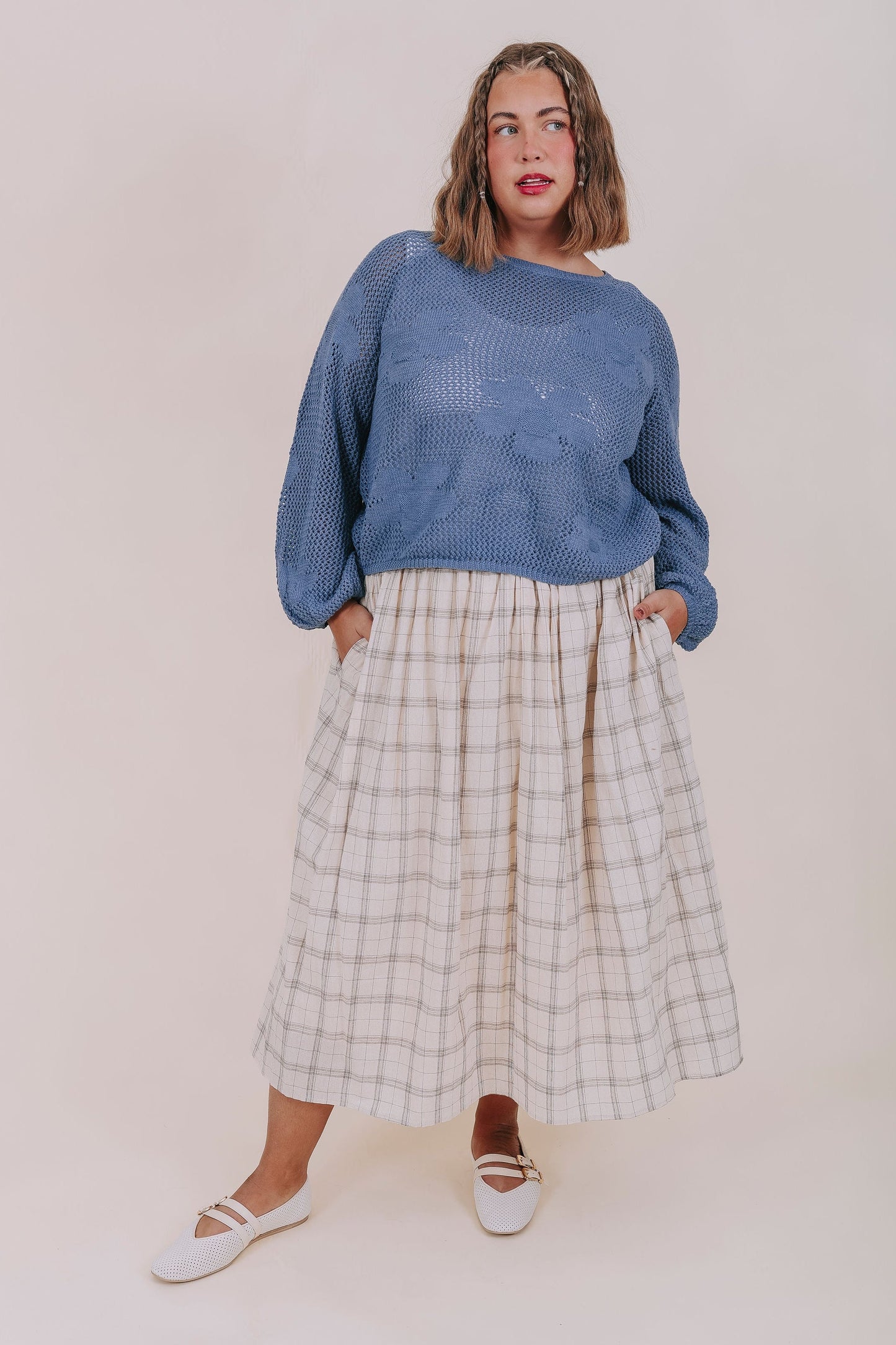PLUS SIZE - Chai Tea Moments Skirt