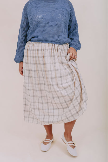 PLUS SIZE - Chai Tea Moments Skirt