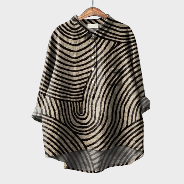 Jacinthe | Modern Graphic Blouse