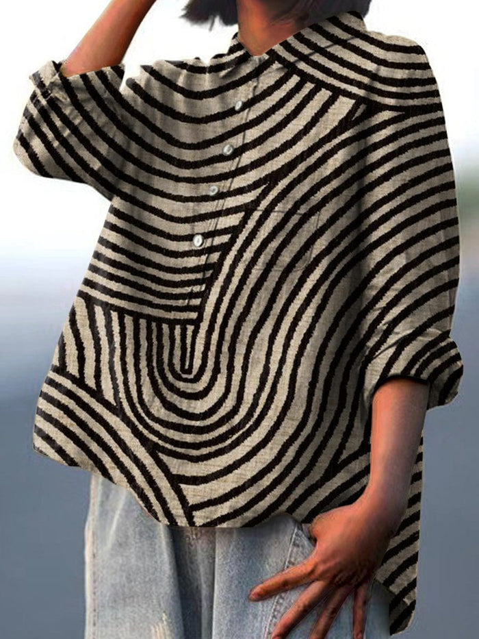 Jacinthe | Modern Graphic Blouse