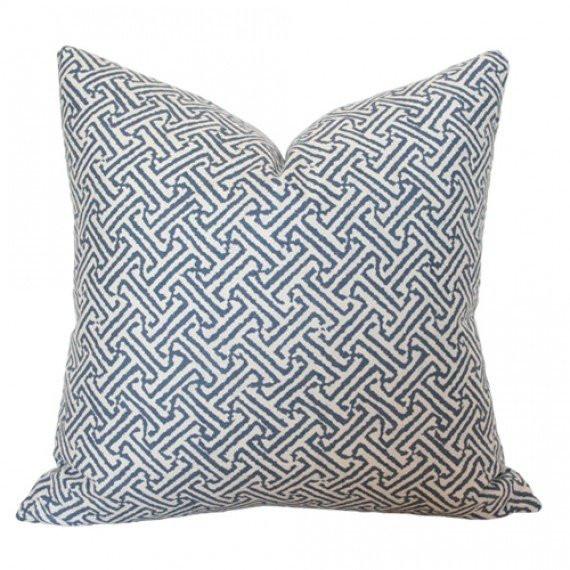 Java Java Navy Custom Designer Cushion | Arianna Belle
