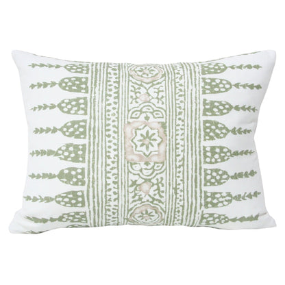 Javanese Stripe Green and Pale Pink (Last Chance)