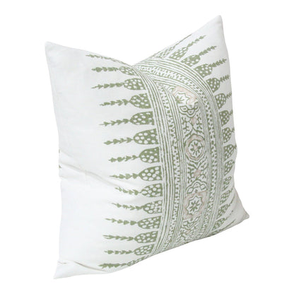 Javanese Stripe Green and Pale Pink (Last Chance)
