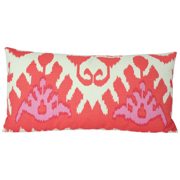 Kazak Orange & Pink lumbar Custom Designer Pillow | Arianna Belle