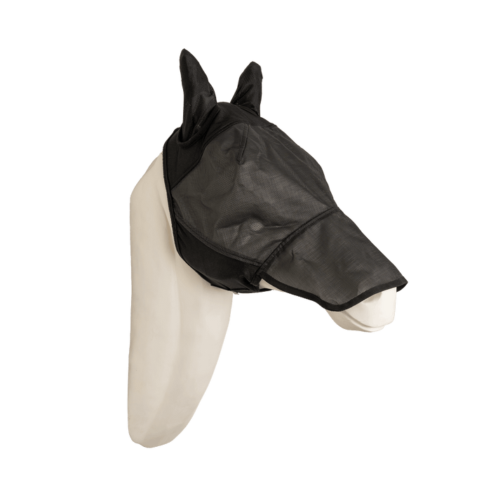 Kentucky Horsewear Fly Mask Pro Strong with Ears & Nose Black - Equiluxe Tack