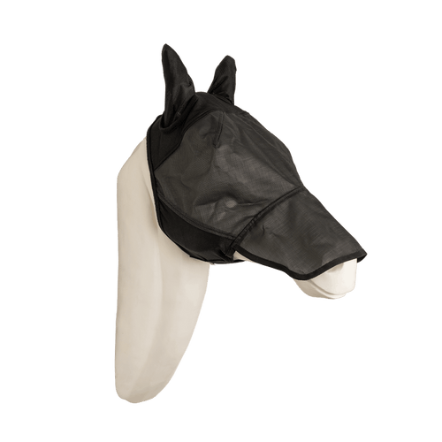 Kentucky Horsewear Fly Mask Pro Strong with Ears & Nose Black - Equiluxe Tack