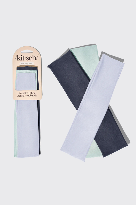 KITSCH - Recycled Fabric Active Headbands 3pc Set Garden Bouquet