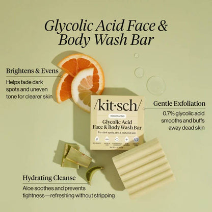 KITSCH - Glycolic Acid Exfoliating Face and Body Wash
