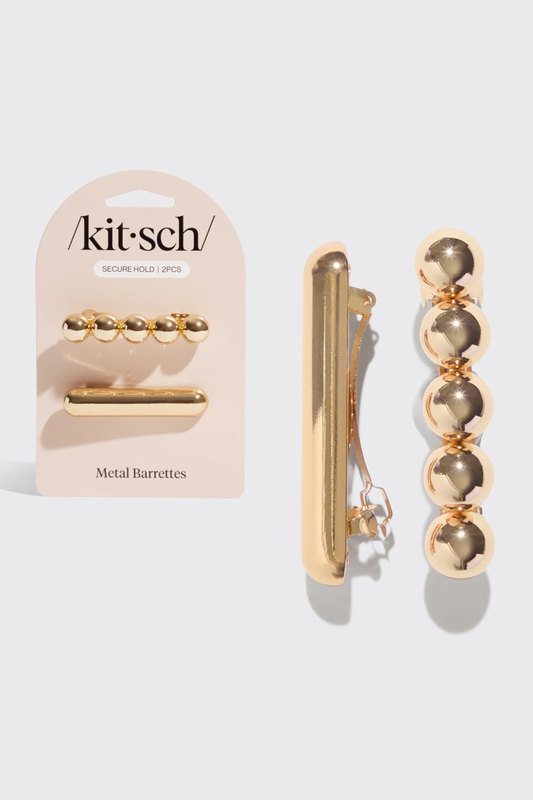 KITSCH - Gold Metal Barrettes